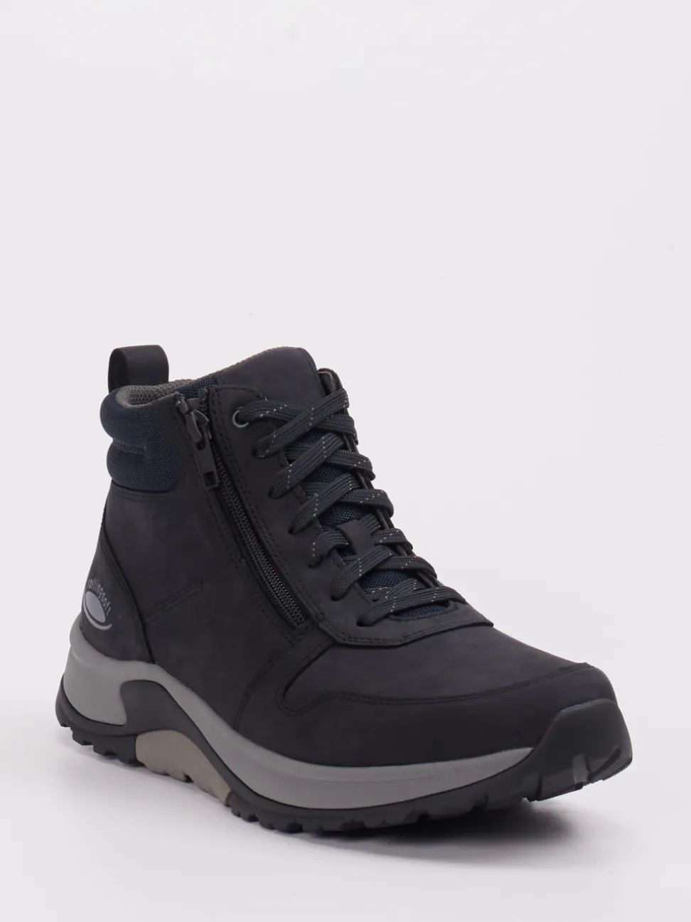 rollingsoft – Schnürboots aus Nubukleder Tiefschwarz