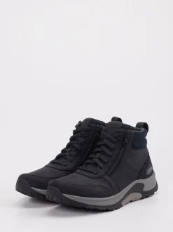 rollingsoft – Schnürboots aus Nubukleder Tiefschwarz