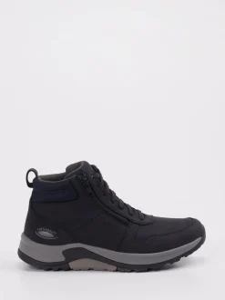 rollingsoft – Schnürboots aus Nubukleder Tiefschwarz