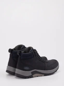rollingsoft – Schnürboots aus Nubukleder Tiefschwarz