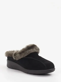Sabalin – Clog-Hausschuh aus Leder Schwarz