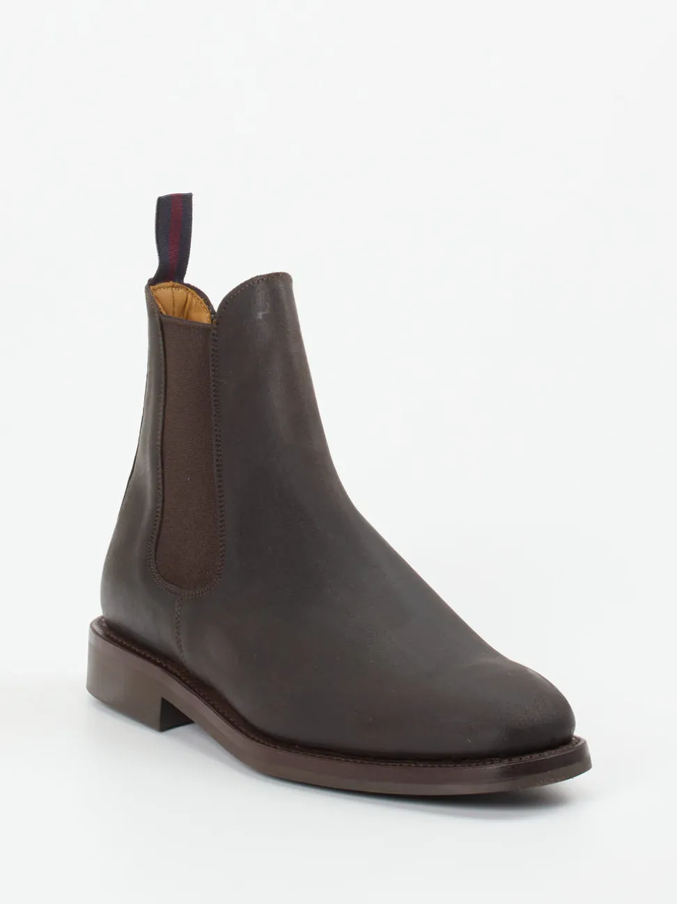 Sanders And Sanders – Chelsea Boots aus Veloursleder braun