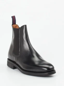 Sanders and Sanders – Chelsea Boots aus Kalbleder schwarz