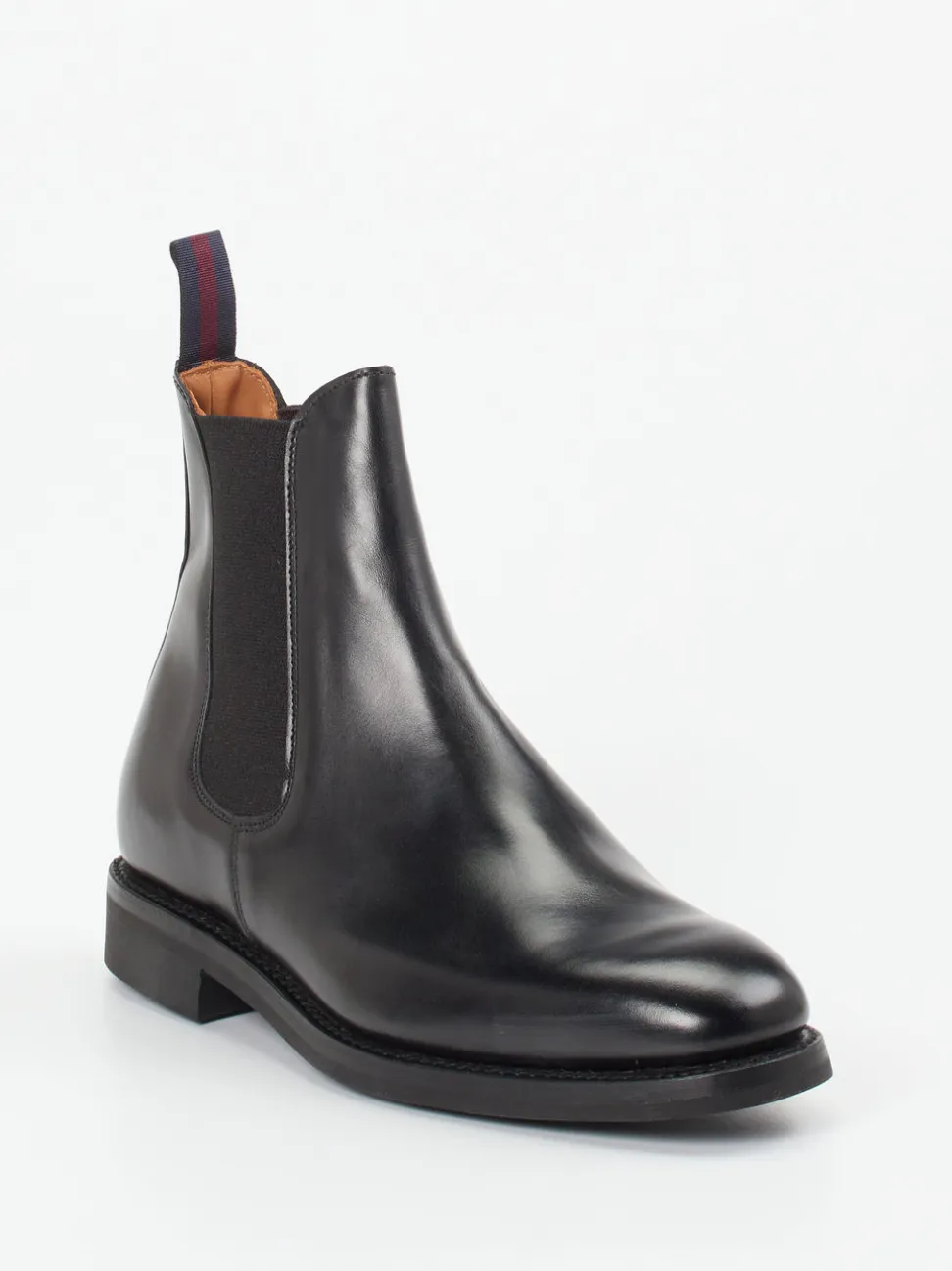 Sanders and Sanders – Chelsea Boots aus Kalbleder schwarz