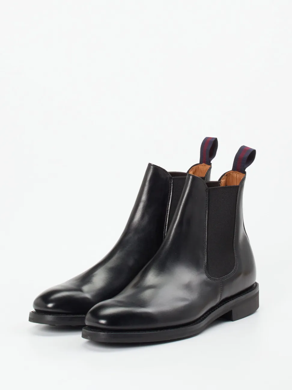 Sanders and Sanders – Chelsea Boots aus Kalbleder schwarz