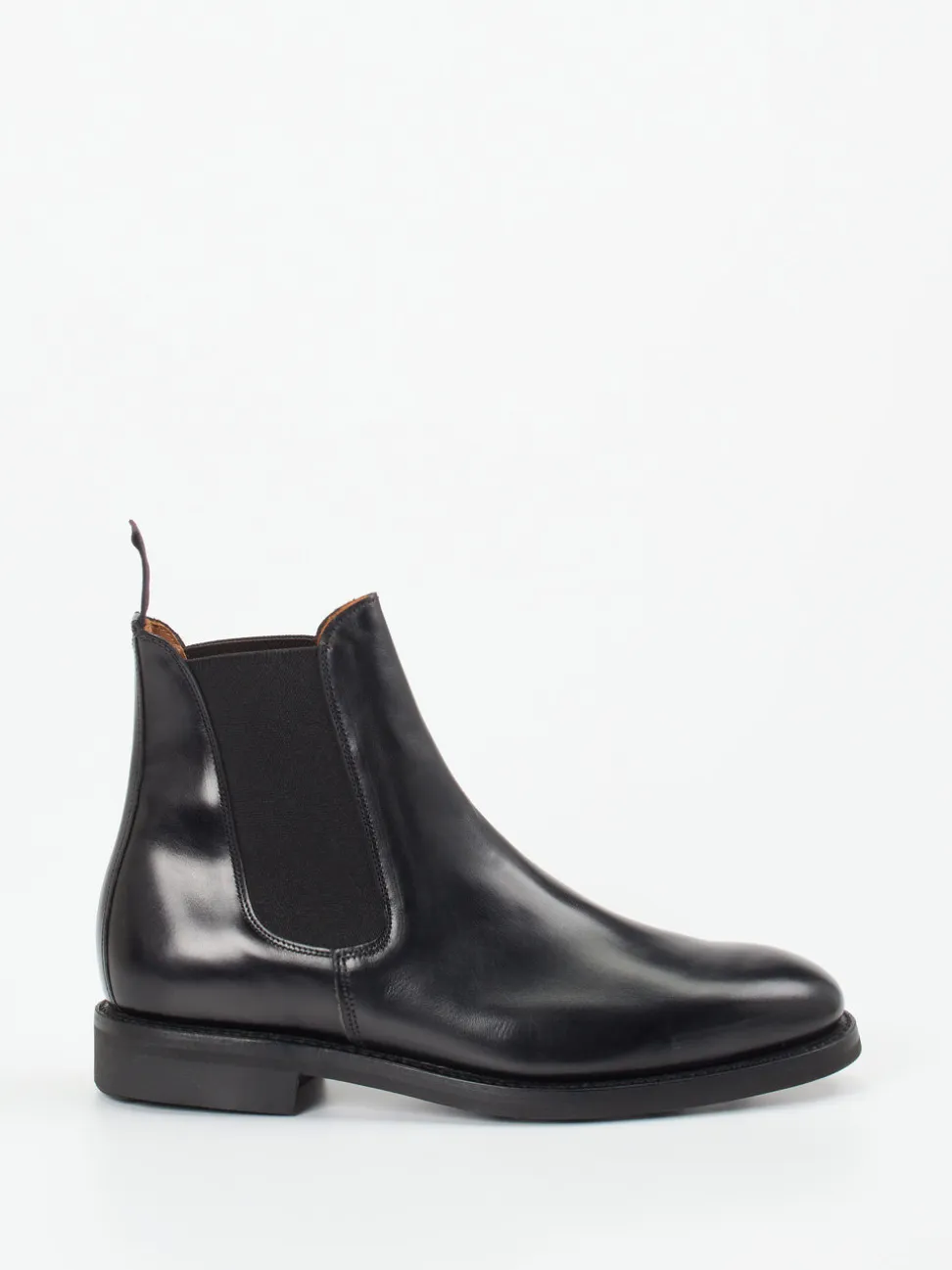 Sanders and Sanders – Chelsea Boots aus Kalbleder schwarz