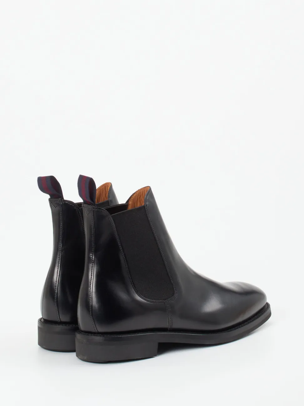 Sanders and Sanders – Chelsea Boots aus Kalbleder schwarz