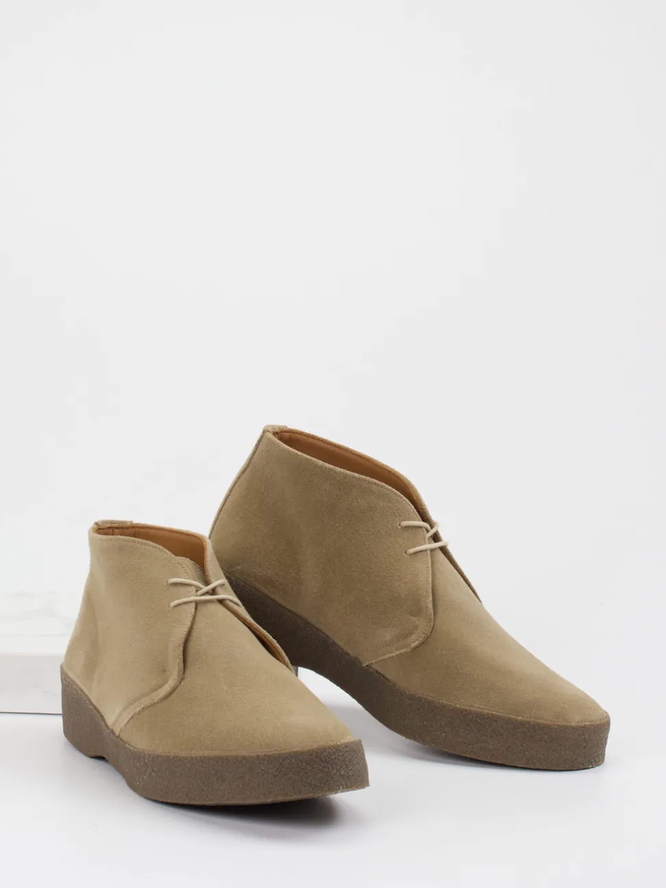Sanders And Sanders – Desert Boots aus Veloursleder beige