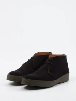 Sanders And Sanders – Desert Boots aus Veloursleder schwarz