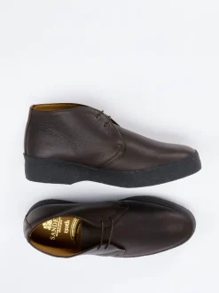 Sanders And Sanders – Desert Boots aus Veloursleder Dunkelbraun