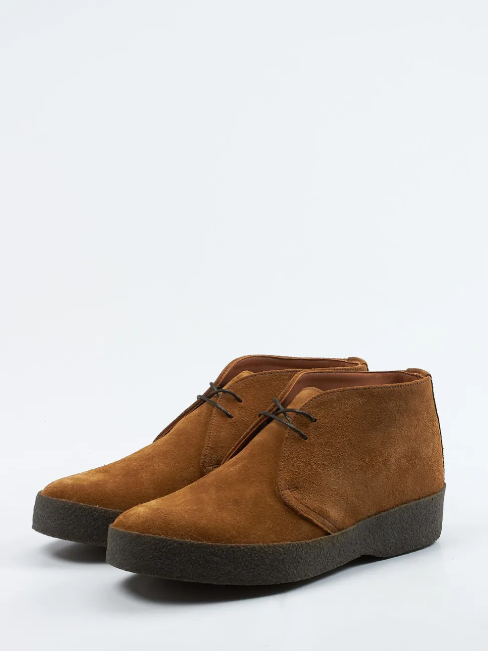 Sanders And Sanders – Desert Boots aus Veloursleder cognac