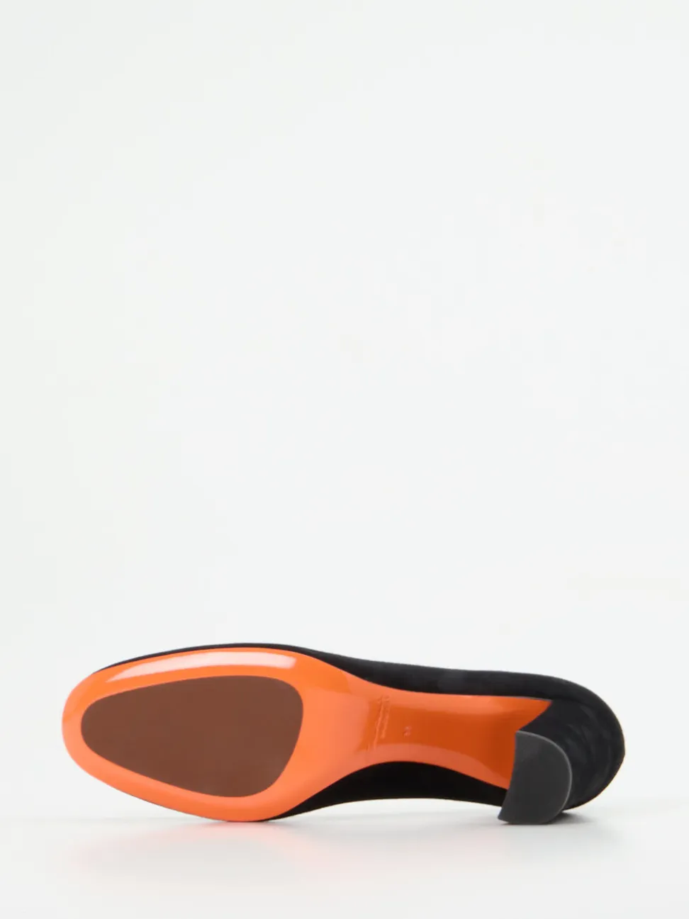Santoni – Blockabsatz-Pumps aus Veloursleder Schwarz