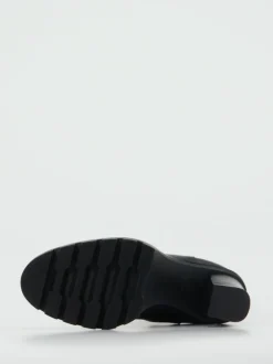 Santoni – Chelsea Boots aus Hochglanzleder Schwarz