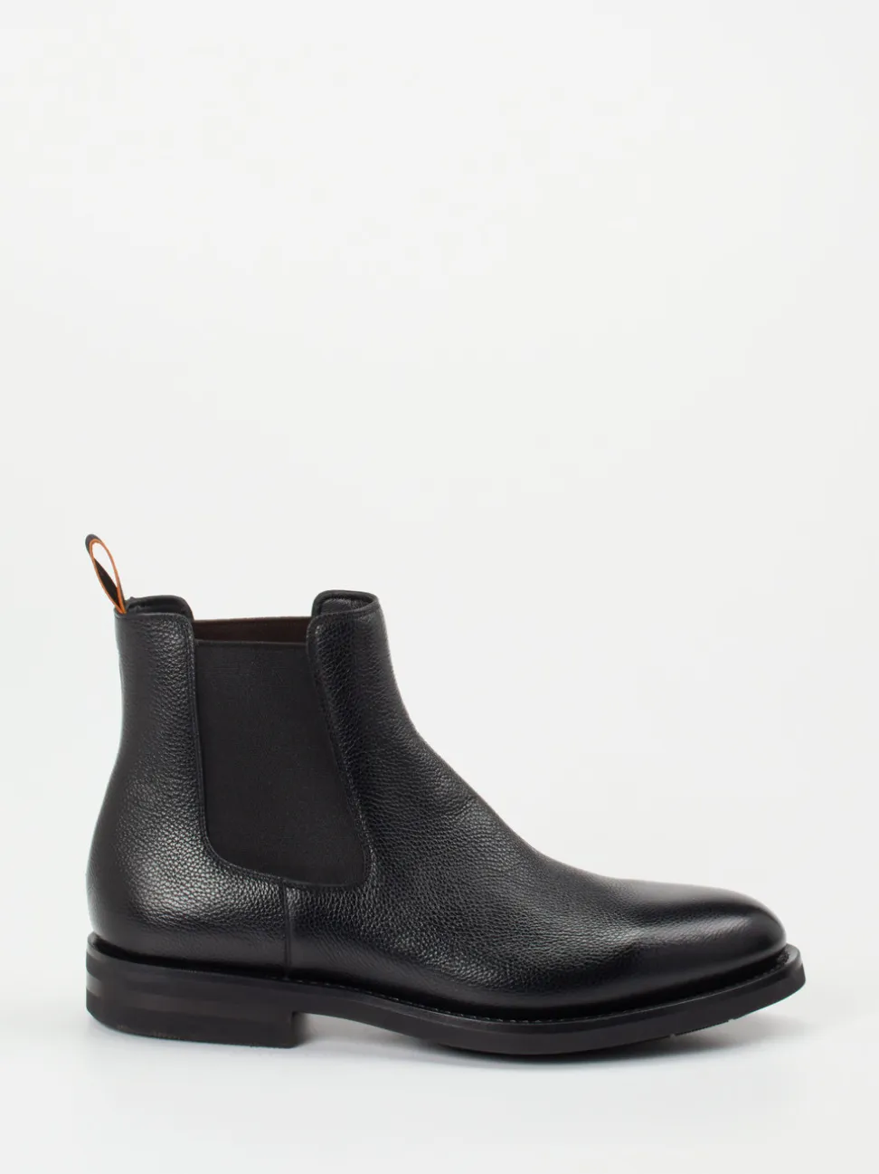 Santoni – Chelsea Boots aus Kalbleder Schwarz