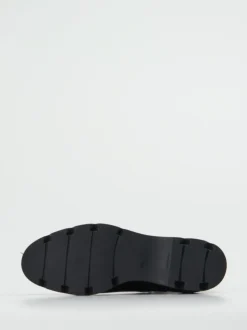 Santoni – Chelsea Boots aus Hochglanzleder schwarz