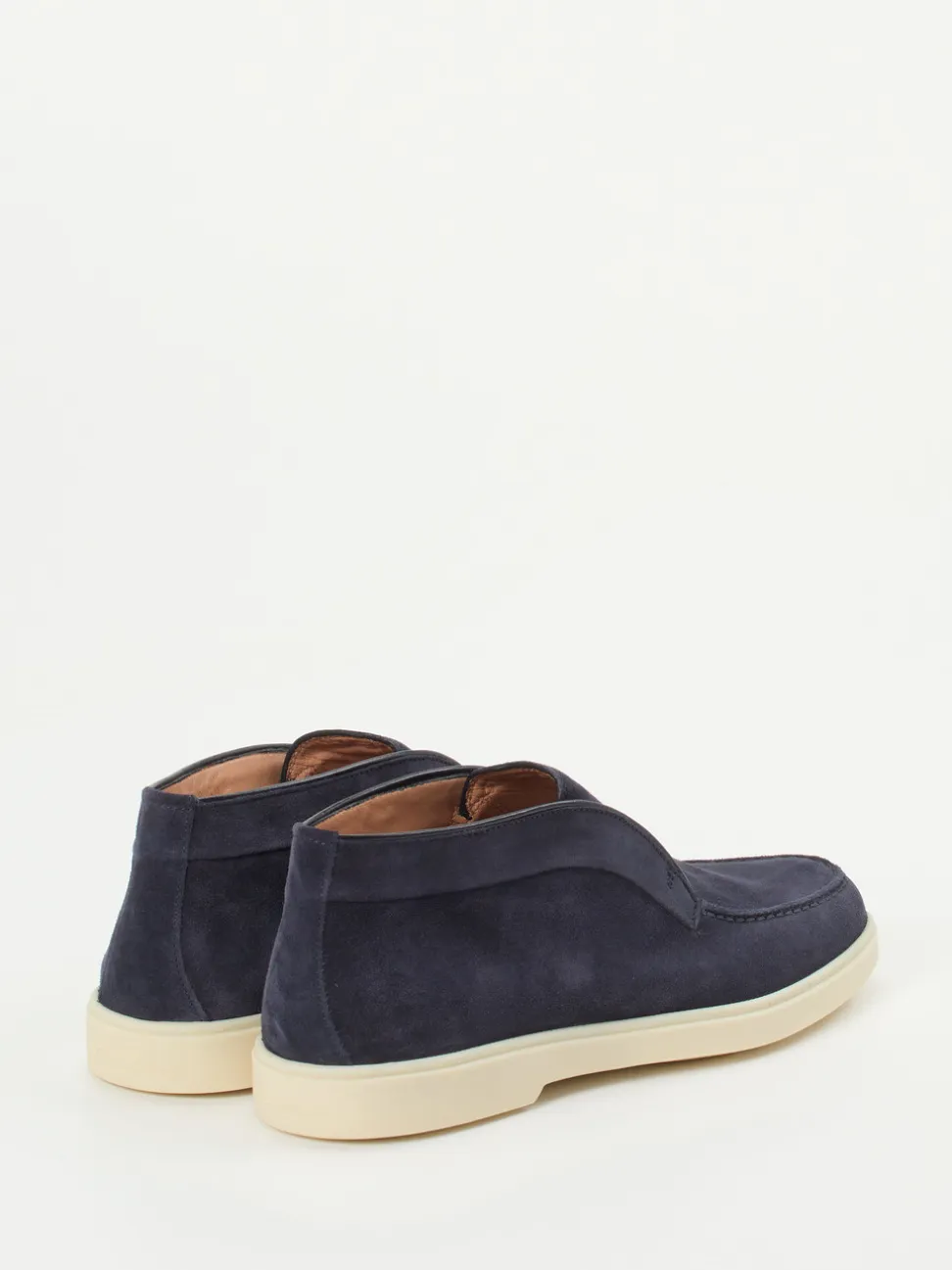 Santoni – Chukka Boots aus Veloursleder Dunkelblau