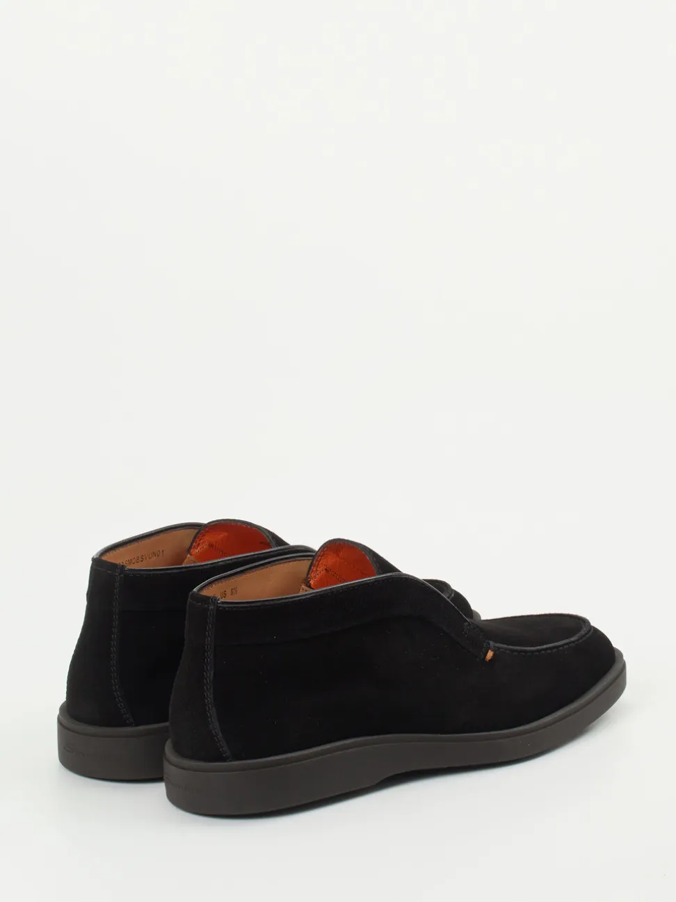 Santoni – Chukka Boots aus Veloursleder Schwarz