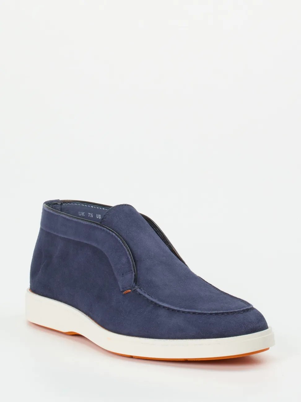Santoni – Chukka Boots aus Veloursleder Nachtblau