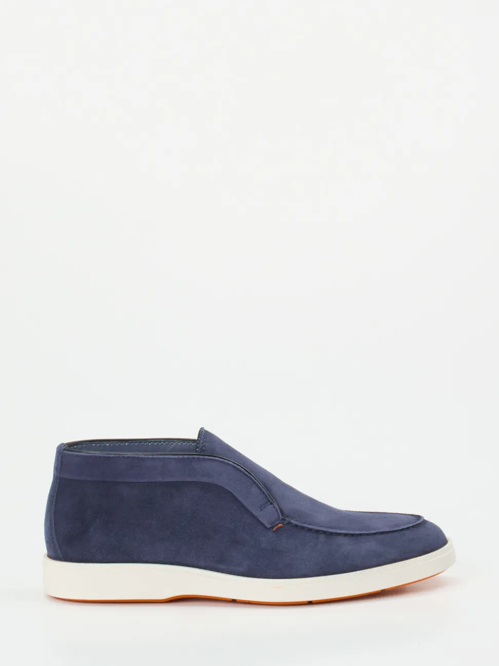 Santoni – Chukka Boots aus Veloursleder Nachtblau