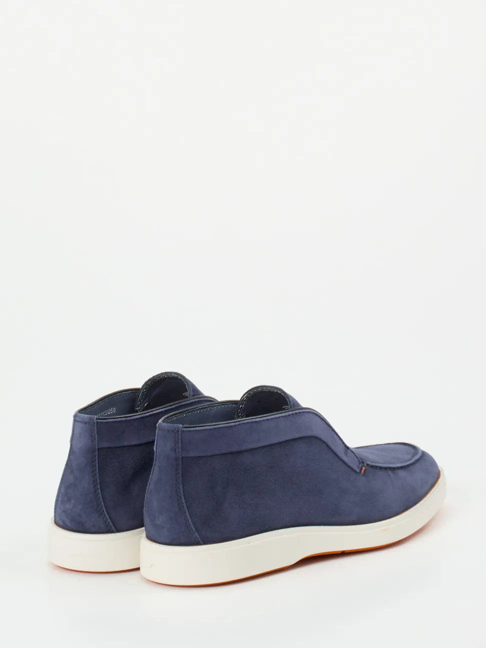 Santoni – Chukka Boots aus Veloursleder Nachtblau