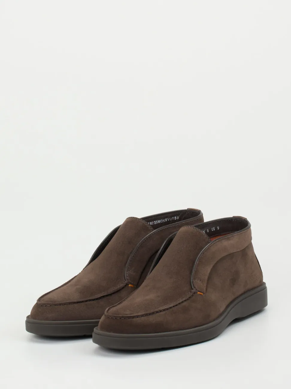 Santoni – Chukka Boots aus Veloursleder dunkelbraun