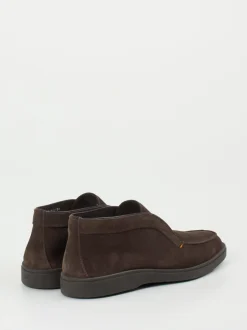 Santoni – Chukka Boots aus Veloursleder dunkelbraun