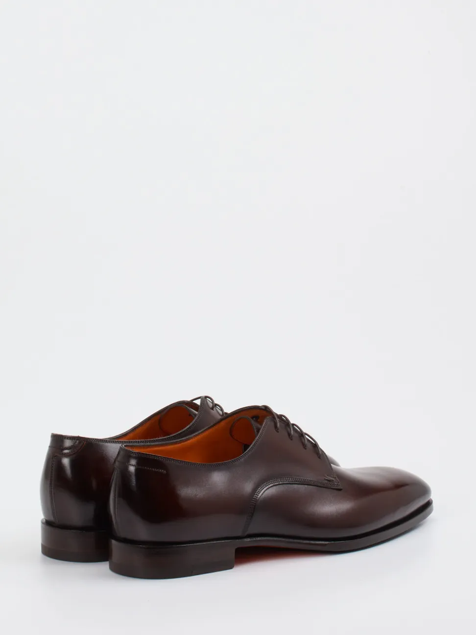 Santoni – Derby-Schnürschuh aus Kalbleder Dunkelbraun