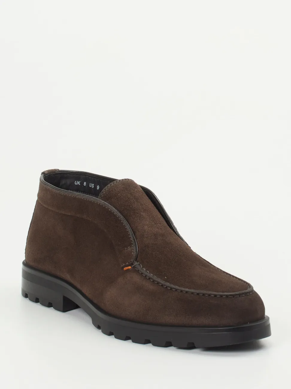 Santoni – Desert Boots aus Veloursleder Dunkelbraun
