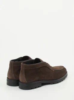 Santoni – Desert Boots aus Veloursleder Dunkelbraun