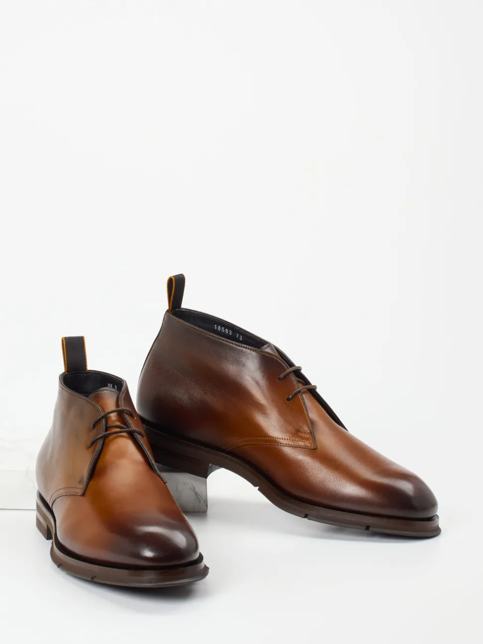 Santoni – Desert Boots aus Kalbleder braun