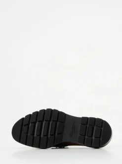 Santoni – Loafer aus Hochglanzleder in Braun