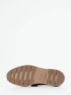 Santoni – Loafer aus Lammleder in Rosébeige