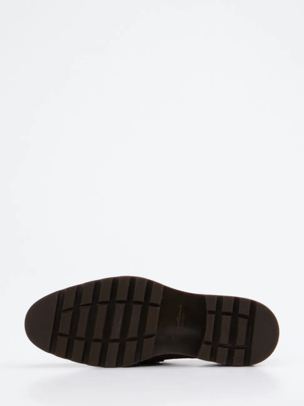Santoni – Loafer aus Veloursleder Dunkelbraun