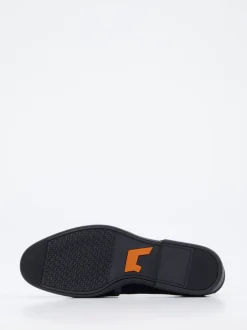Santoni – Loafer aus Veloursleder Dunkelblau