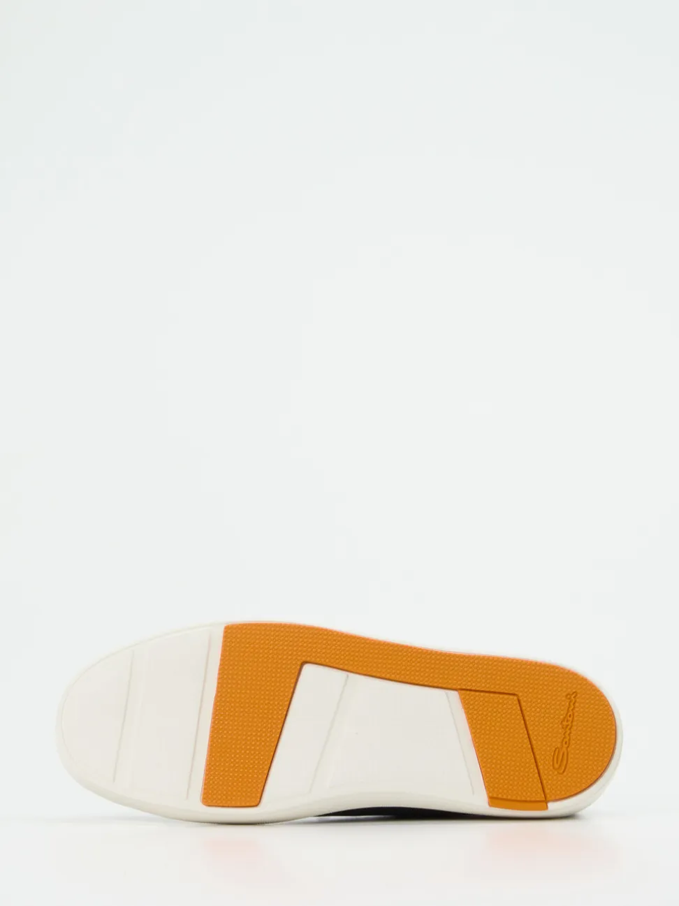 Santoni – Low-Top Sneaker aus Lammleder dunkelblau