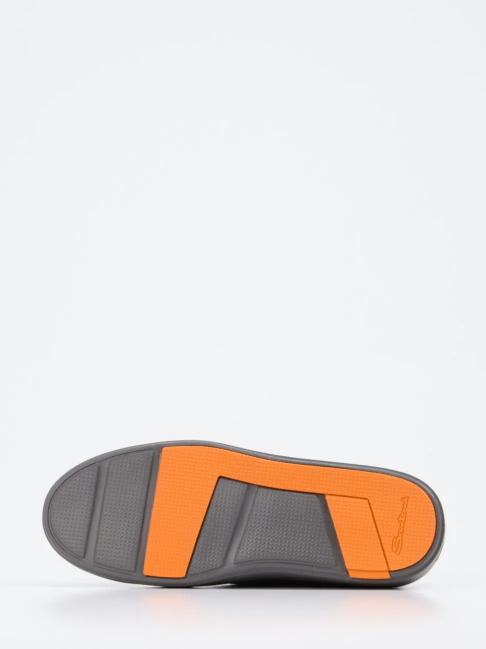 Santoni – Low-Top Sneaker aus Veloursleder Grau