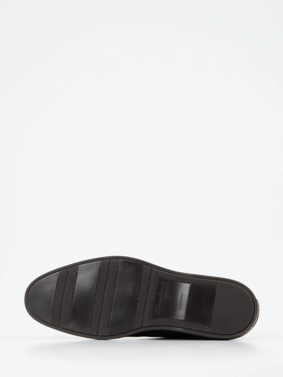 Santoni – Mid-Cut-Slipper aus Hirschleder Schwarz
