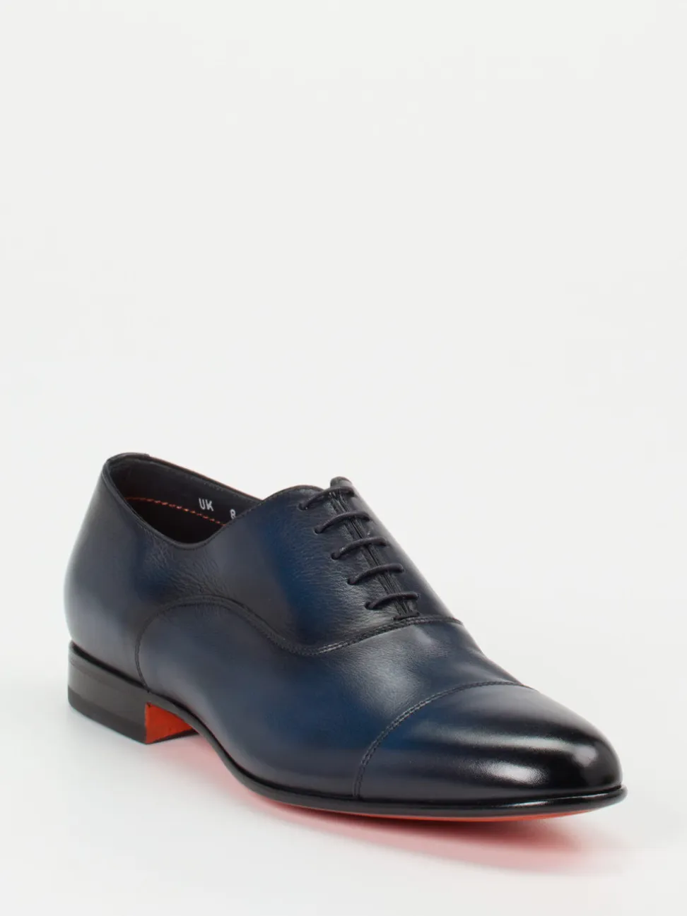 Santoni – Oxford-Schnürschuh aus Kalbleder Nachtblau
