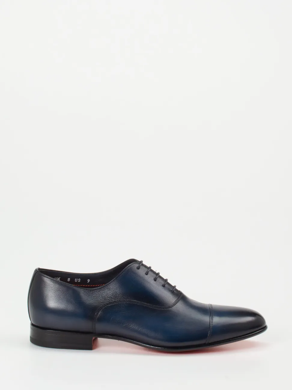 Santoni – Oxford-Schnürschuh aus Kalbleder Nachtblau
