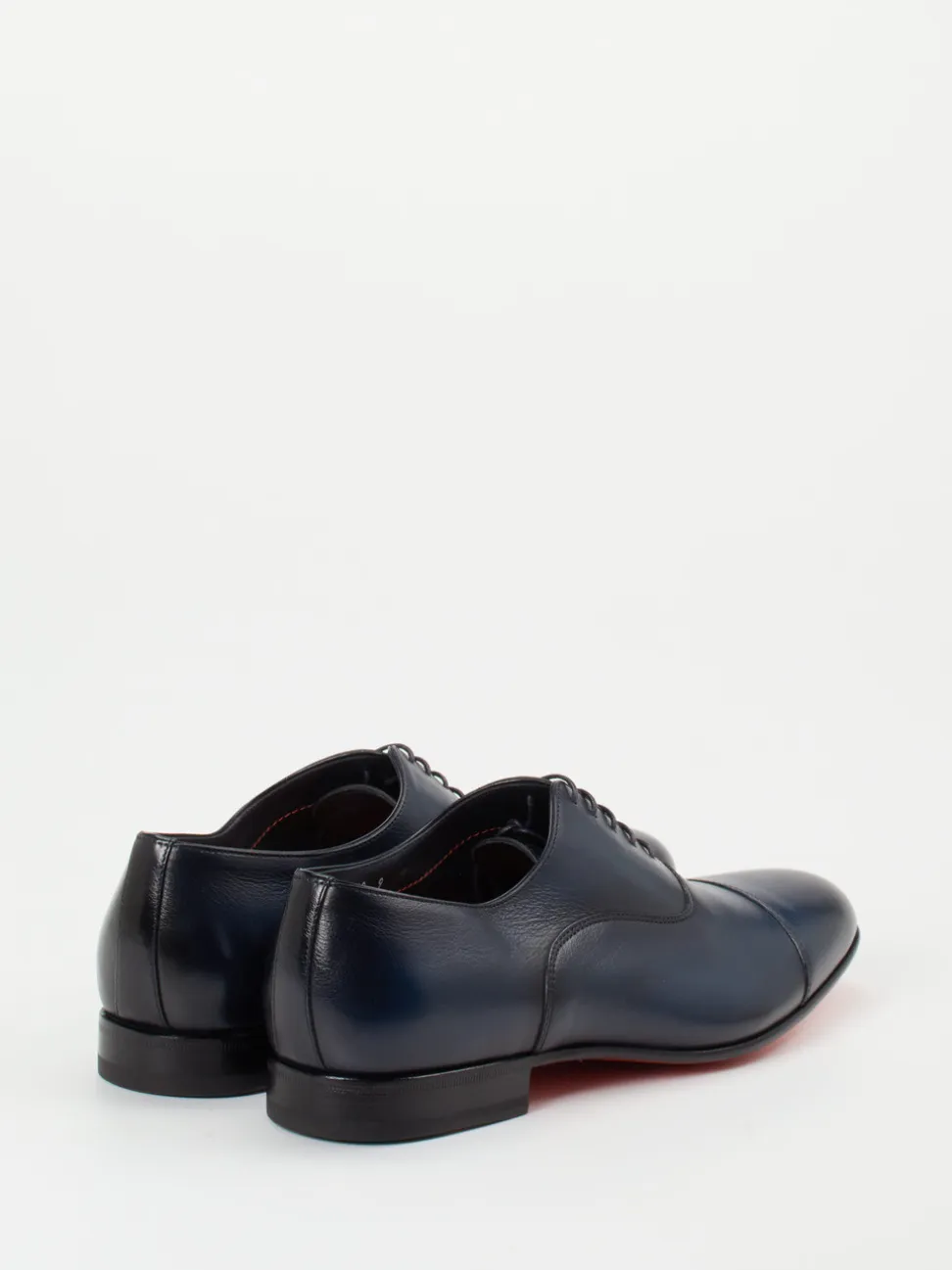 Santoni – Oxford-Schnürschuh aus Kalbleder Nachtblau