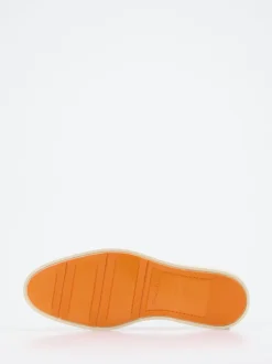 Santoni – Penny Loafer aus Veloursleder Taubenblau