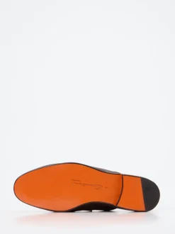 Santoni – Penny Loafer aus Kalbleder Dunkelbraun