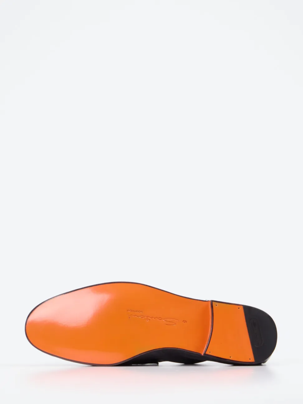 Santoni – Penny Loafer aus Kalbleder Schwarz