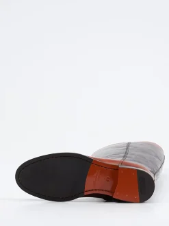 Santoni – Reitstiefel aus Kalbleder in Dunkelbraun