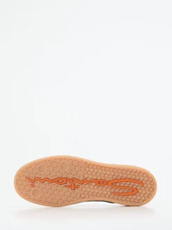 Santoni – Retro-Sneaker aus Kalbleder und Veloursleder