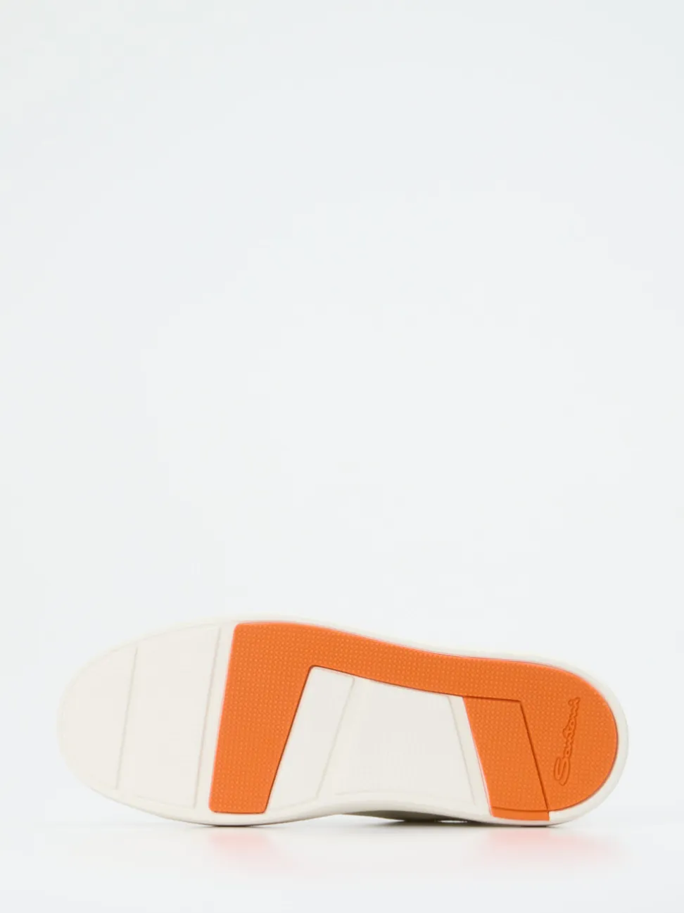 Santoni – Slip-On Sneaker aus Kalbleder cremeweiß