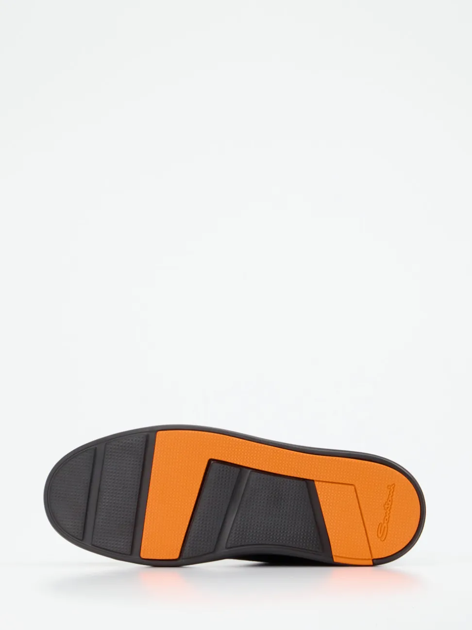 Santoni – Slip-On Sneaker aus Kalbleder schwarz