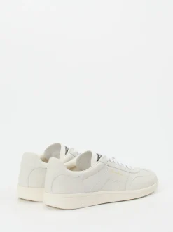 Santoni – Sneaker aus Elchleder in Off-White