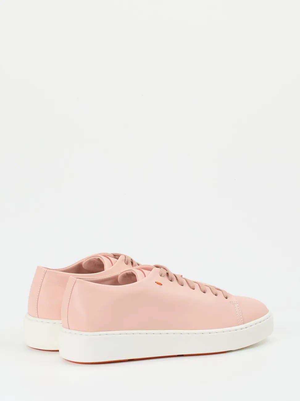 Santoni – Sneaker aus Kalbleder in Blassrosa