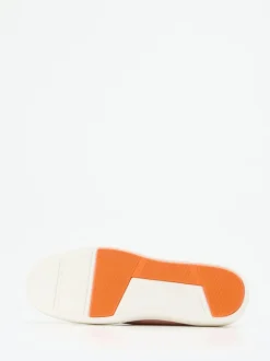 Santoni – Sneaker aus Kalbleder in Blassrosa